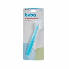 Colher Anatômica em Silicone Alimentação Infantil Azul Buba - comprar online