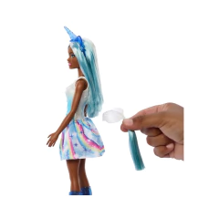 Boneca Barbie Unicórnio Saia de Sonho Azul - loja online