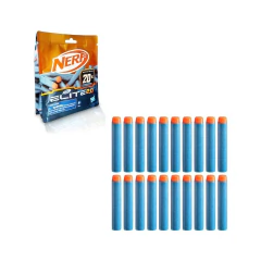 Nerf Refil 20 Dardos de Espuma Elite 2.0 Azul e Laranja - comprar online