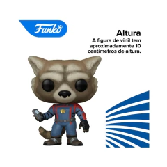 Boneco Funko Pop! Guardiões da Galáxia Rocket Raccoon - 4Best Play - e-commerce de brinquedos infantis
