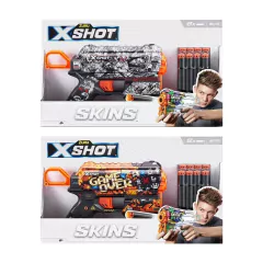 Kit 2x Lançador X-Shot Zuru Skins Flux Game Over & Illustrate - comprar online
