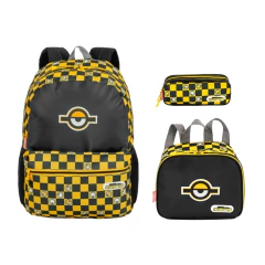 Kit Escolar Mochila Lancheira e Estojo Minions Chess Sestini - comprar online