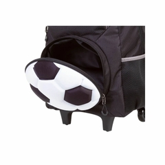 Mochila de Rodinha Grande X Futebol Preto e Branco - Sestini - loja online
