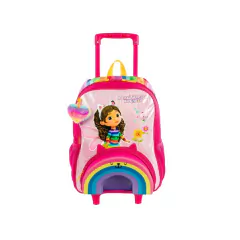 Mochila de Rodinha Grande Gabby's Dollhouse Rainbow Sestini