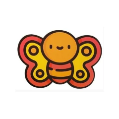 Quebra Cabeça Infantil Madeira 4 Partes Borboleta Babebi na internet