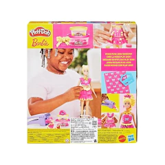 Boneca Barbie Massinha Modelar Play-Doh Babados e Laços