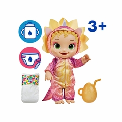 Boneca Baby Alive Dino Cuties Loira Triceratops Rosa na internet