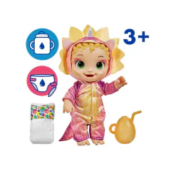 Boneca Baby Alive Dino Cuties Loira Triceratops Rosa na internet