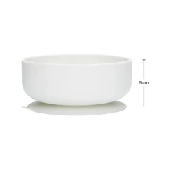 Bowl Infantil Silicone Buba Gumy Off White com Ventosas - 4Best Play - e-commerce de brinquedos infantis