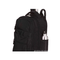 Imagem do Mochila Escolar Sestini 4 Rodinhas 360 Rolling Crinkle Preto