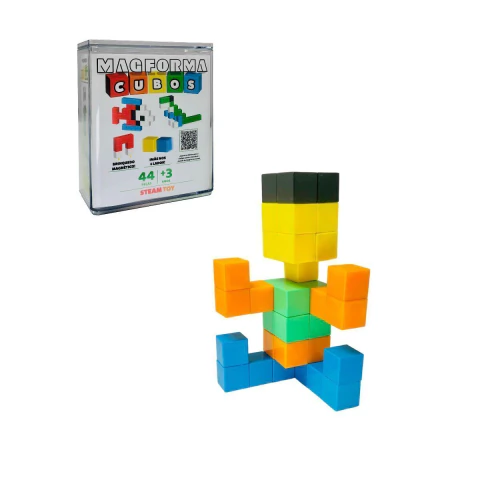 Blocos de Montar Magnéticos Magforma Cubos 44 peças