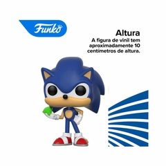 Boneco Funko Pop! Sonic the Hedgehog com Esmeralda - 4Best Play - e-commerce de brinquedos infantis