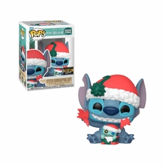 Boneco Funko Pop! Disney Stitch Abrindo Presente de Natal