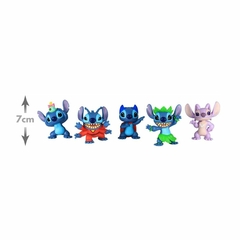 Set 05 FIguras Stitch e Angel Colecionável Disney - loja online
