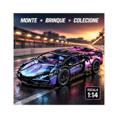 Imagem do Blocos de Montar Carrinho Esportivo Cyberpunk 1:14 1314 pcs