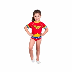 Fantasia Infantil Mulher Maravilha Camiseta UV estampada - comprar online
