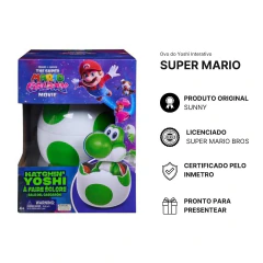Boneco Interativo Yoshi Ovo Chocando Super Mario Galaxy - comprar online