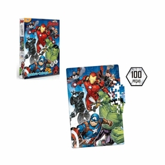 Quebra-cabeça Vingadores 100 peças Novo Papel - Toyster