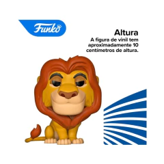 Boneco Funko Pop! O Rei Leão Mufasa The Lion King - 4Best Play - e-commerce de brinquedos infantis