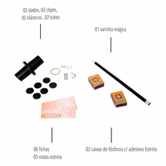 Jogo de Mágica Truque de Mestre Júnior com 15 truques na internet