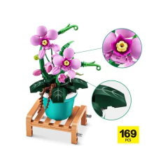 Blocos de Montar Max Garden Flores Orquídea 169 peças na internet