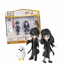 Kit Harry Potter Magical Minis: 2 Friendship Set Hermione e Hagrid + Harry e Cho - 4Best Play - e-commerce de brinquedos infantis
