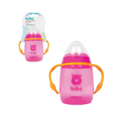 Imagem do Kit Buba Alimentação Infantil Rosa Neon c/ Copo 300ml