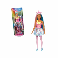 Boneca Barbie Unicórnio Dreamtopia Chifre Rosa