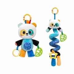 Kit Bubazoo Panda Pelúcia Treme-treme e Mola Atividades Buba