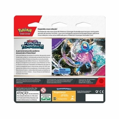 Pokémon Cartas TCG Forças Temporais Blister Triplo Carvanha - 4Best Play - e-commerce de brinquedos infantis