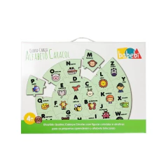 Brinquedo Quebra Cabeça Alfabeto Caracol Babebi - comprar online
