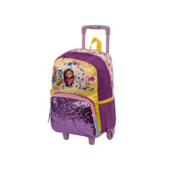Mochila de Rodinha Grande Gabby's Dollhouse Meow - Sestini na internet