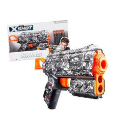 Kit 2x Lançador X-Shot Zuru Skins Flux Game Over & Illustrate - 4Best Play - e-commerce de brinquedos infantis