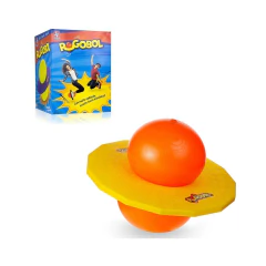 Pogobol Estrela Amarelo e Laranja Brinquedo Clássico