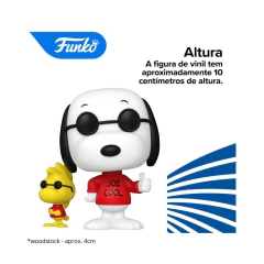 Boneco funko Pop! Snoopy Joe Cool e Woodstock - 4Best Play - e-commerce de brinquedos infantis