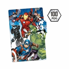 Quebra-cabeça Vingadores 100 peças Novo Papel - Toyster na internet