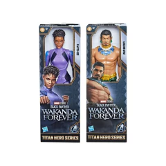 Kit 2 Bonecos Pantera Negra Wakanda Forever Shuri e Namor