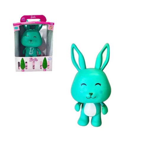 Coelhinho Pets da Barbie Verde Água Hora do Passeio