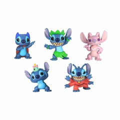 Set 05 FIguras Stitch e Angel Colecionável Disney na internet