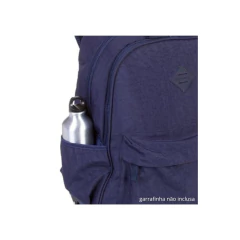 Mochila Escolar Sestini com Rodinhas Rolling Crinkle Azul na internet