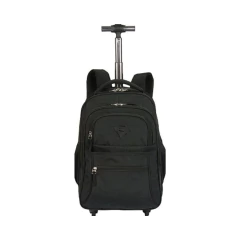 Mochila Escolar Sestini 4 Rodinhas 360 Rolling Crinkle Preto