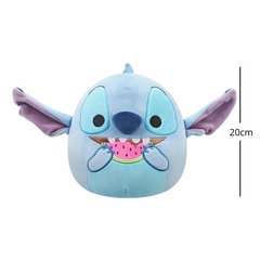 Pelúcia Squishmallows Disney Stitch 20cm Comendo Melancia - 4Best Play - e-commerce de brinquedos infantis