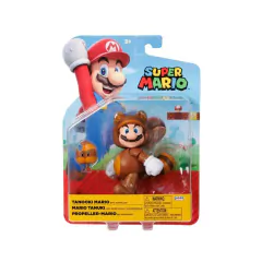 Boneco Super Mario Bros Articulado Tanooki Mario 10cm - comprar online