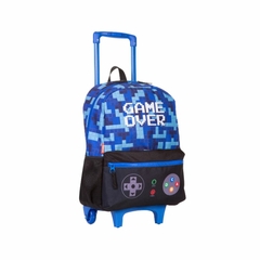 Mochila de Rodinha Grande Game Over Azul - Sestini - comprar online