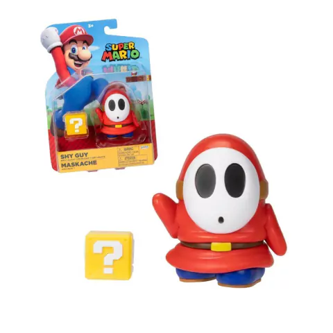 Boneco Super Mario Bros Articulado Shy Guy 8cm