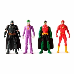 Brinquedo Pack 4 Bonecos 15cm Batman Coringa Robin Flash - 4Best Play - e-commerce de brinquedos infantis