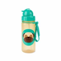 Garrafinha Skip Hop Cachorro Pug Flip com Canudo e Alça - comprar online