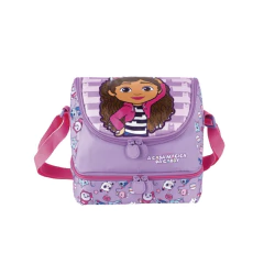 Lancheira Casa Magica da Gabby Cattitude Sestini 2 compart.