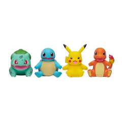 Pack 04 Pókemon Vinil Pikachu Squirtle Bulbasaur Charmander - 4Best Play - e-commerce de brinquedos infantis