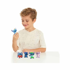 Imagem do Set 05 FIguras Stitch e Angel Colecionável Disney